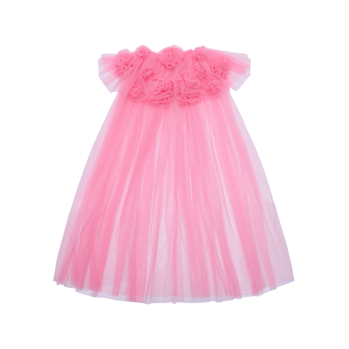 Mimi & Lula Pink Ruffle Flower Cape