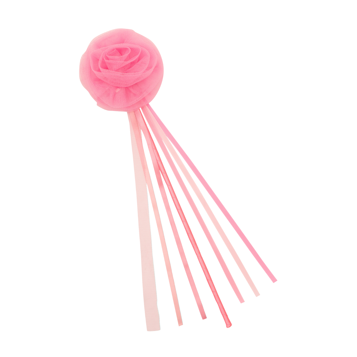 Mimi & Lula Pink Ruffle Flower Wand