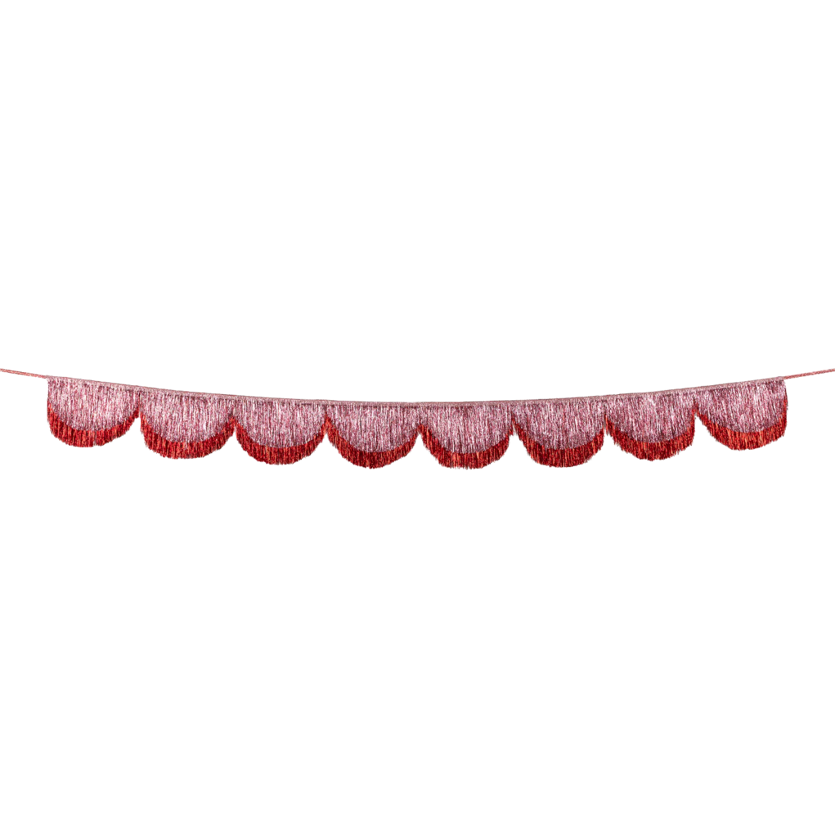 Meri Meri Pink Tinsel Scallop Garland