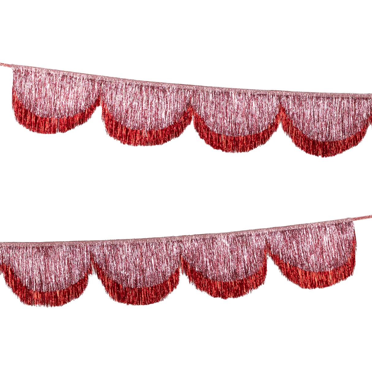 Meri Meri Pink Tinsel Scallop Garland