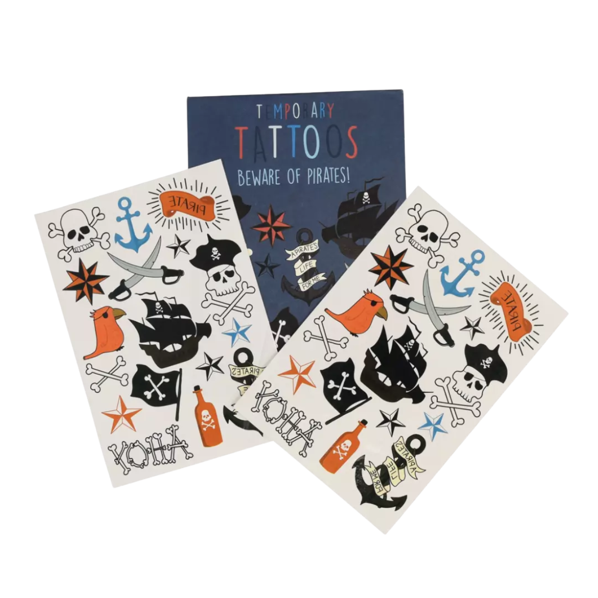 Rex London Temporary Tattoos: Pirates