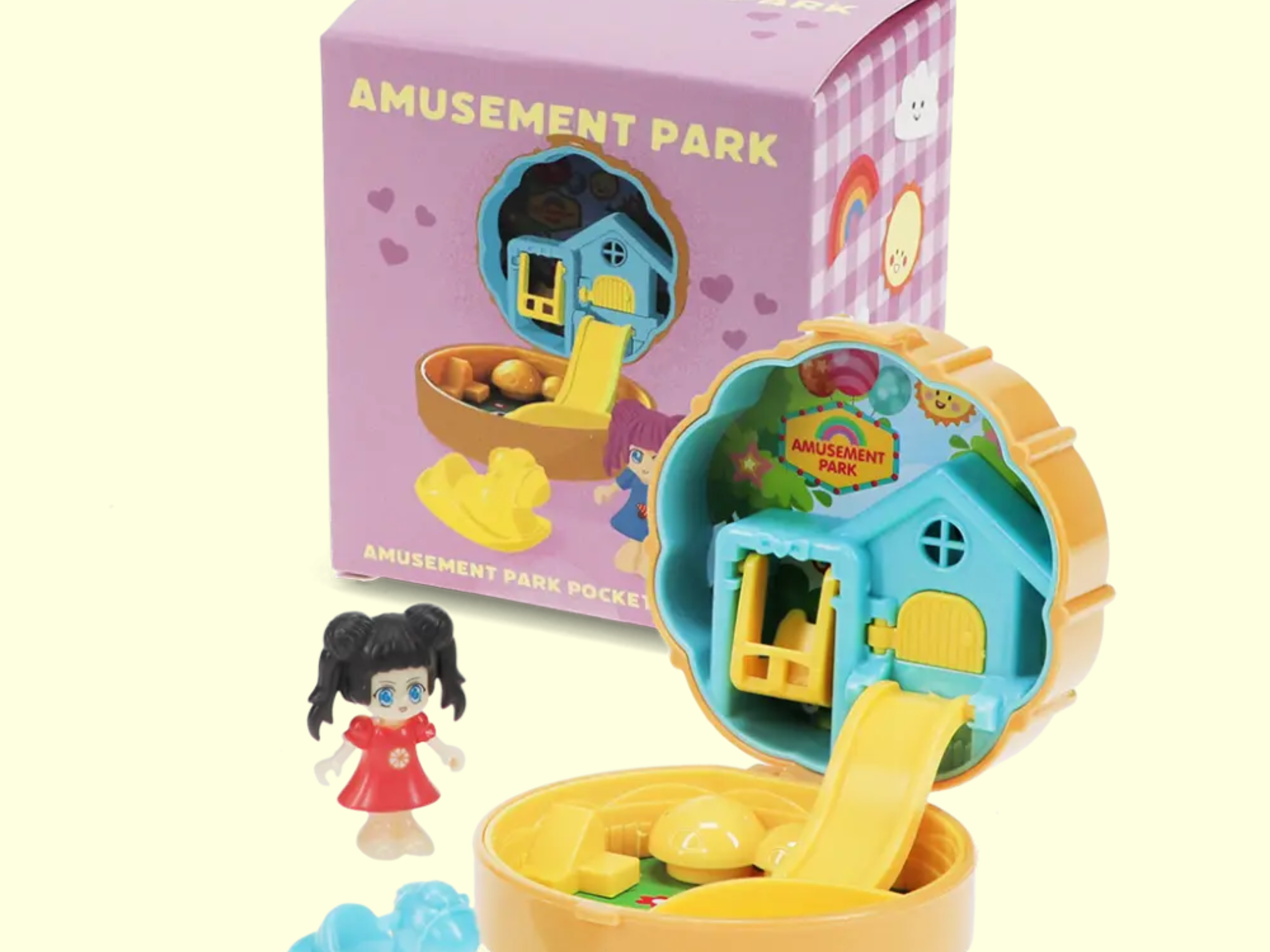 Rex London Little Pocket Playset - Amusement Park