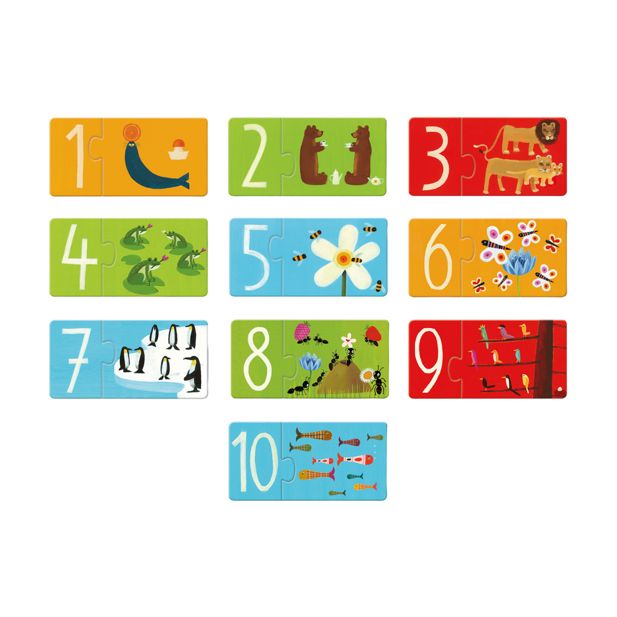 Djeco Puzzle Duo - Numbers
