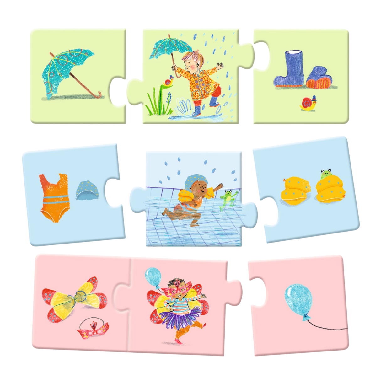 Djeco Puzzle Trio - My Daily Life
