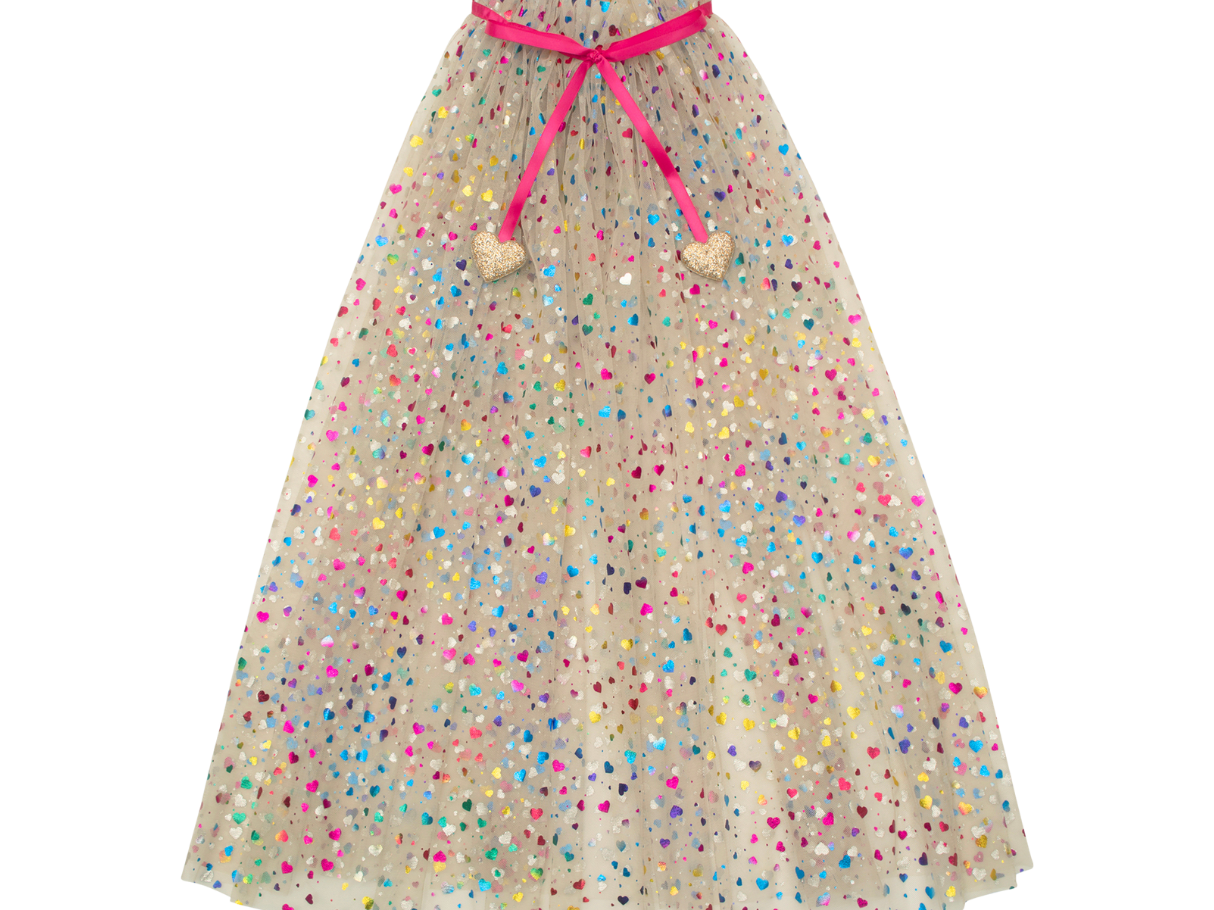 Mimi & Lula Rainbow Hearts Cape