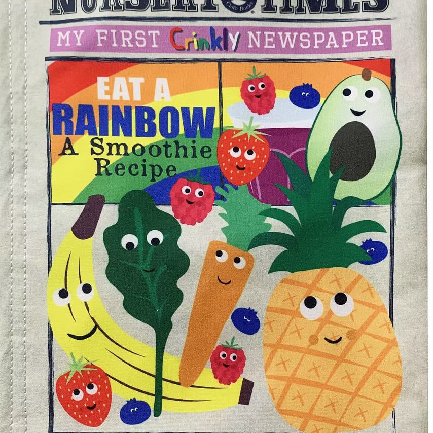 Jo & Nic's Crinkly Cloth Books - Rainbow Smoothie