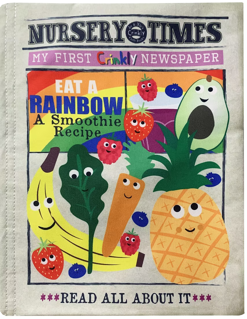 Jo & Nic's Crinkly Cloth Books - Rainbow Smoothie