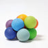 Colorful set of balls on a white background