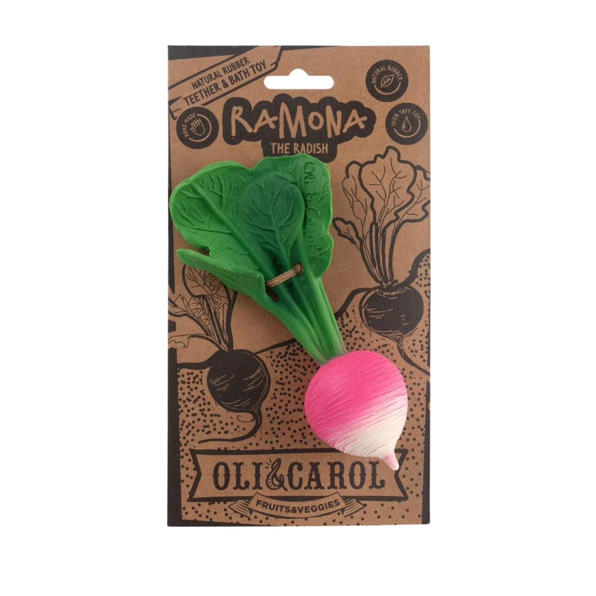 Oli & Carol Ramona The Radish Teether Toy