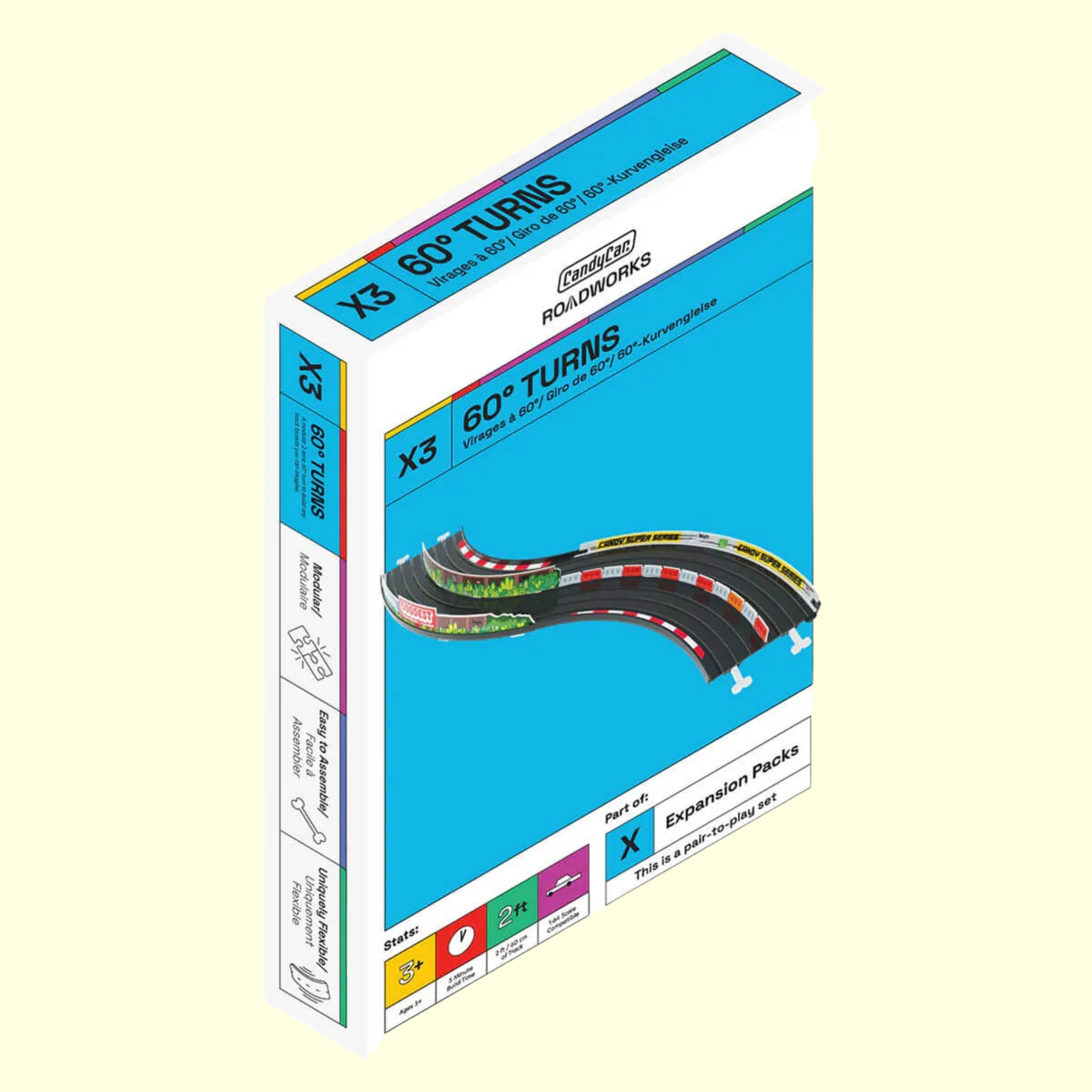 Candylab Roadworks 60 Turn Track Expansion 2-Pack