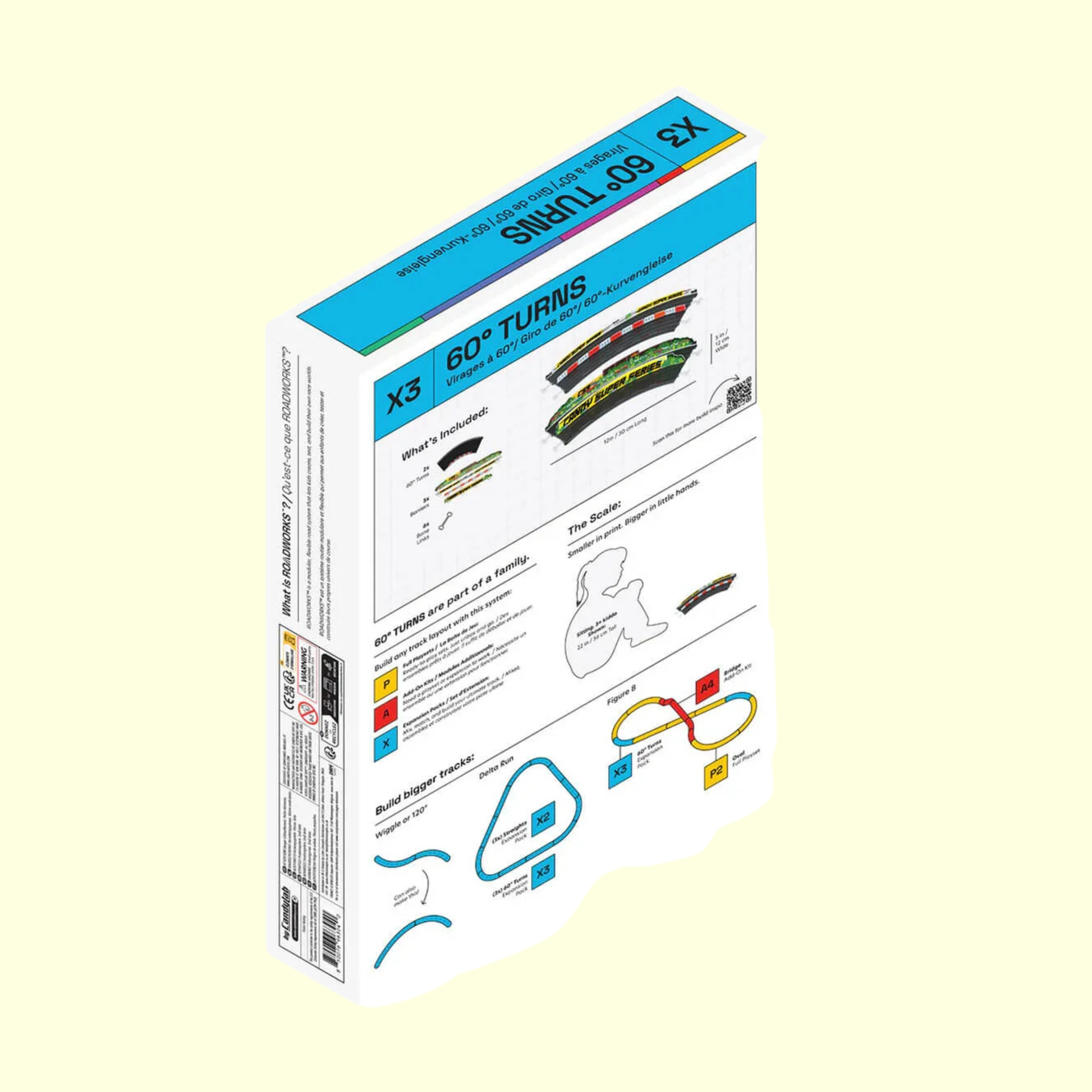 Candylab Roadworks 60 Turn Track Expansion 2-Pack