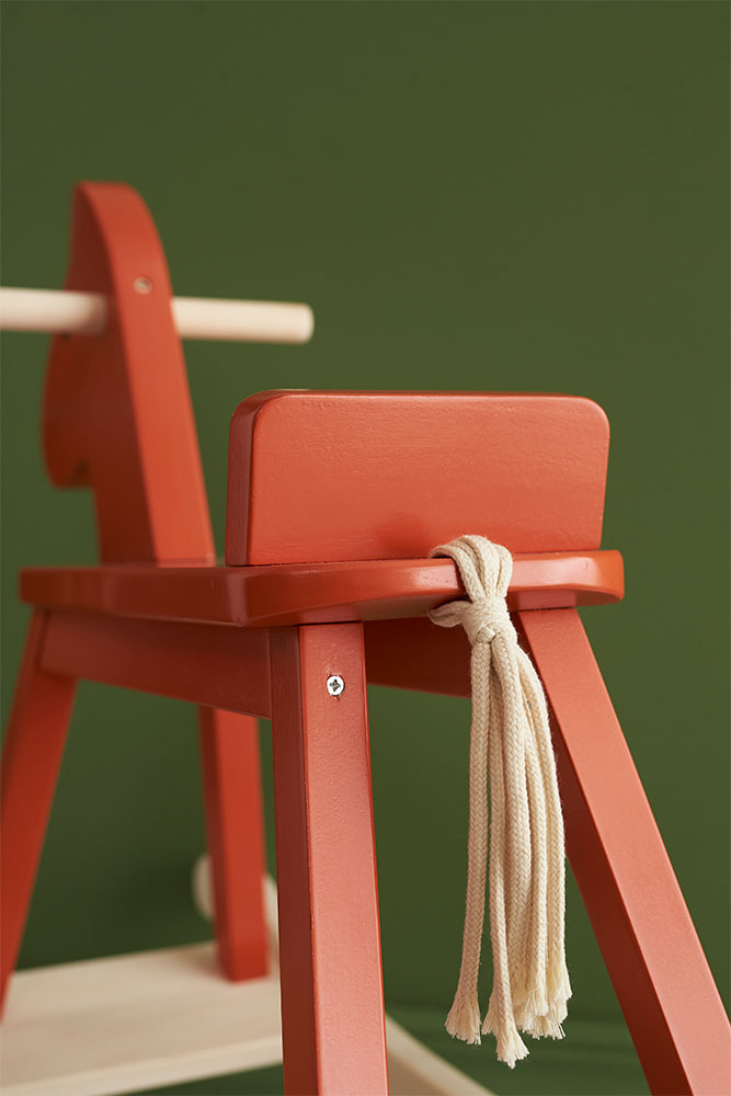 Kid's Concept Rocking Horse Orange Red, Carl Larsson