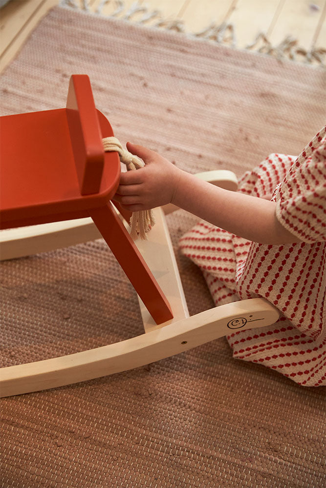 Kid's Concept Rocking Horse Orange Red, Carl Larsson