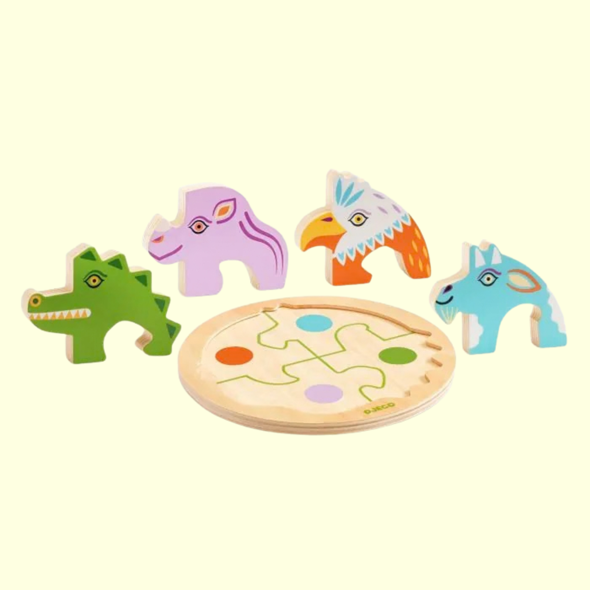 Djeco Rondo Croco Wooden Puzzle