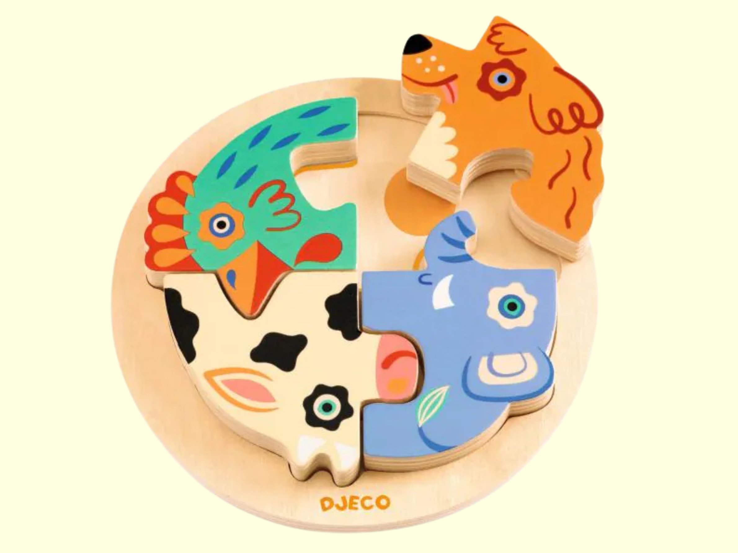 Djeco Rondo Dog Wooden Puzzle