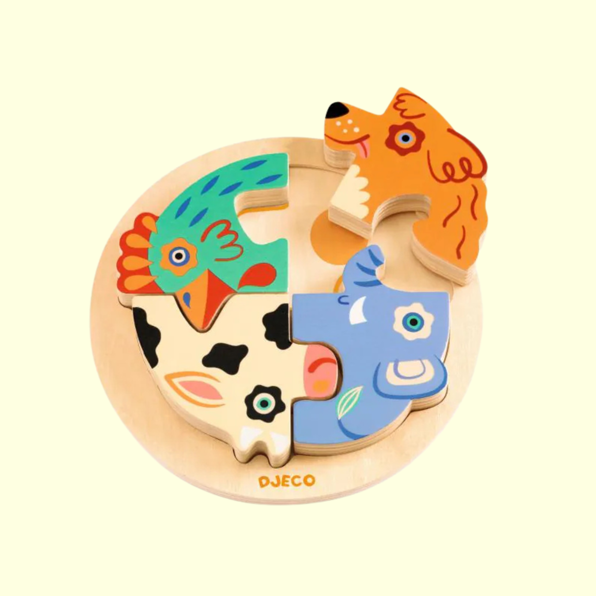 Djeco Rondo Dog Wooden Puzzle