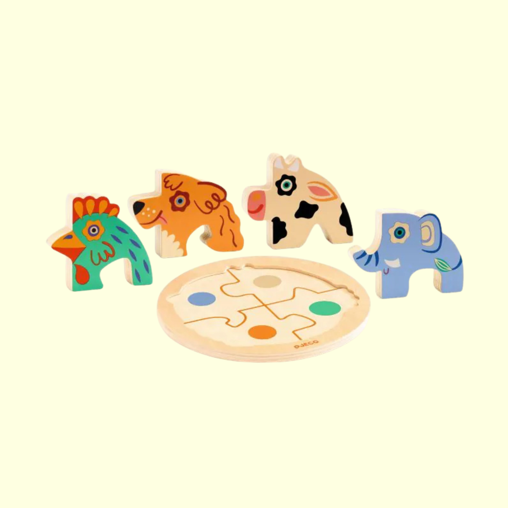 Djeco Rondo Dog Wooden Puzzle