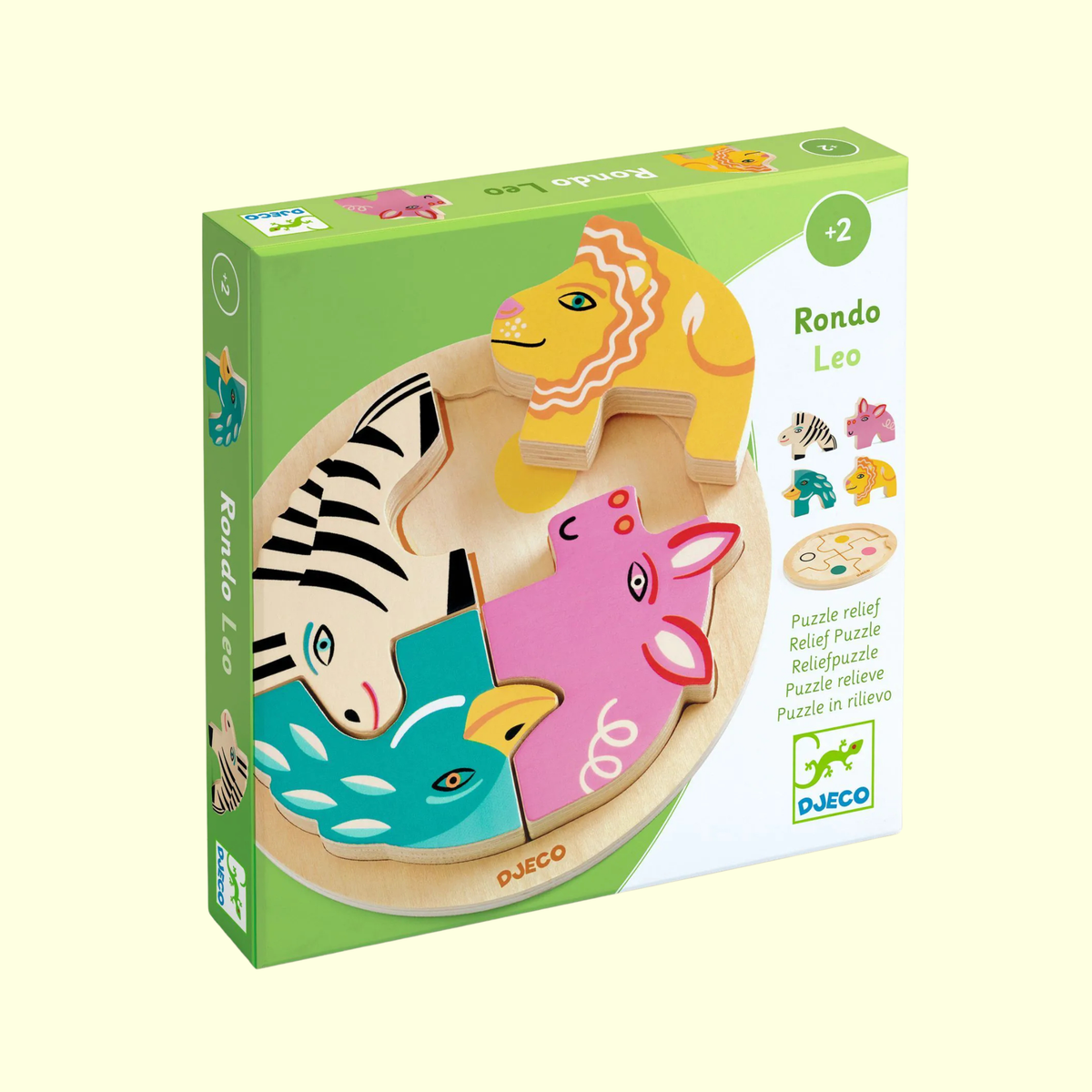 Djeco Rondo Leo Wooden Puzzle