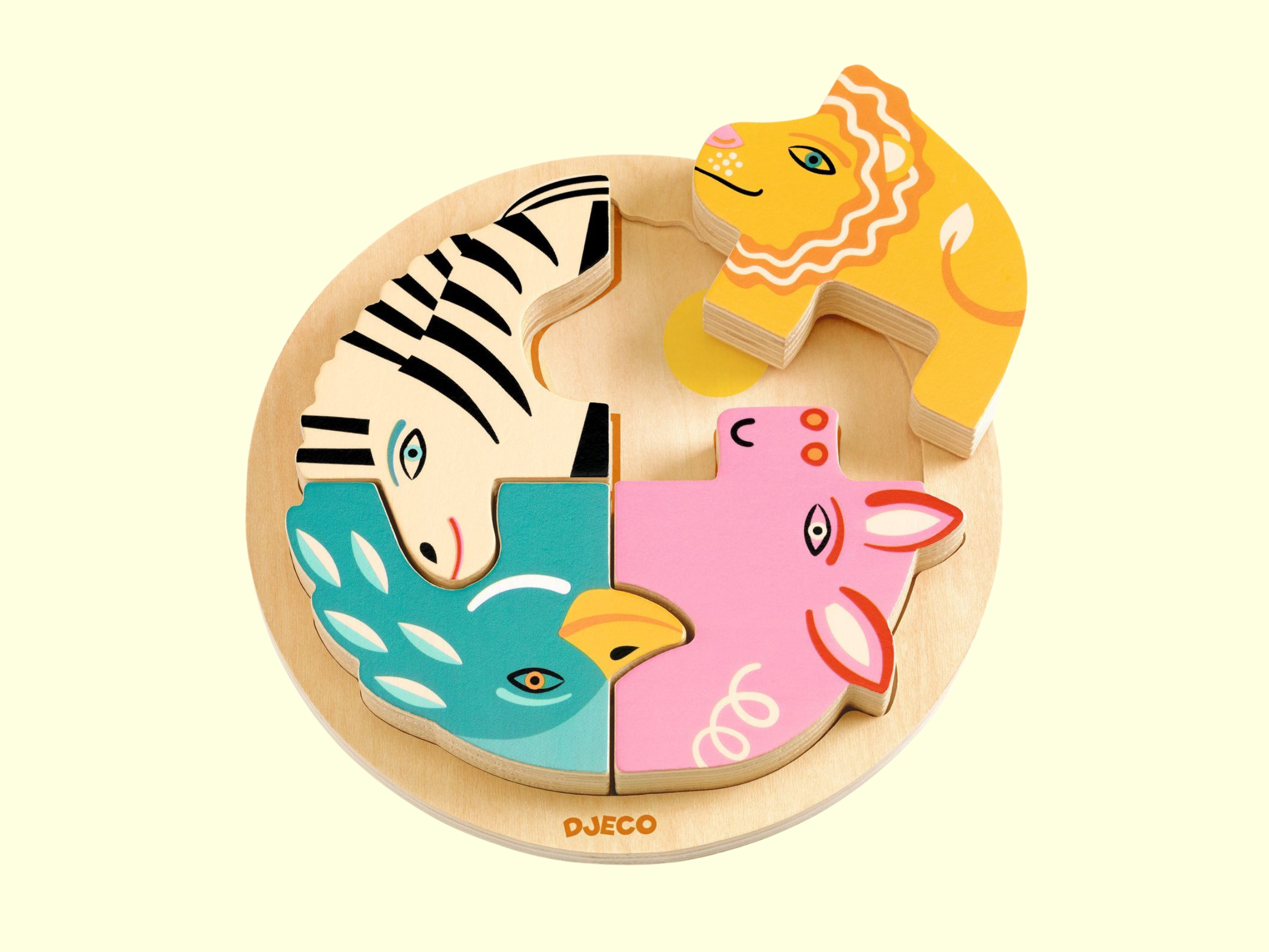 Djeco Rondo Leo Wooden Puzzle