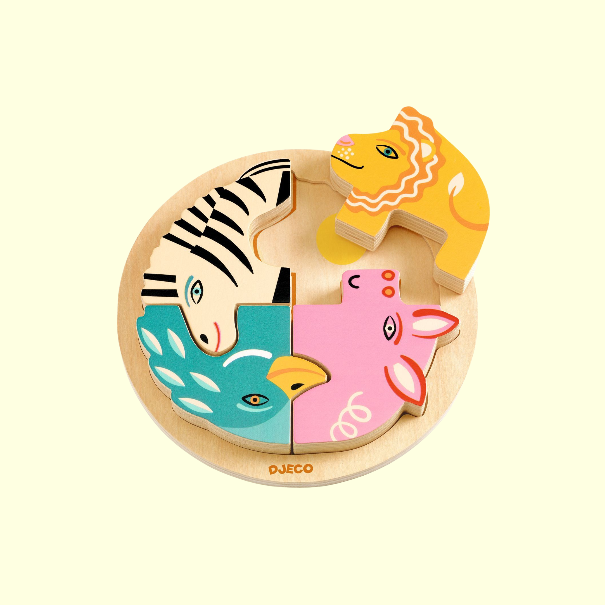 Djeco Rondo Leo Wooden Puzzle