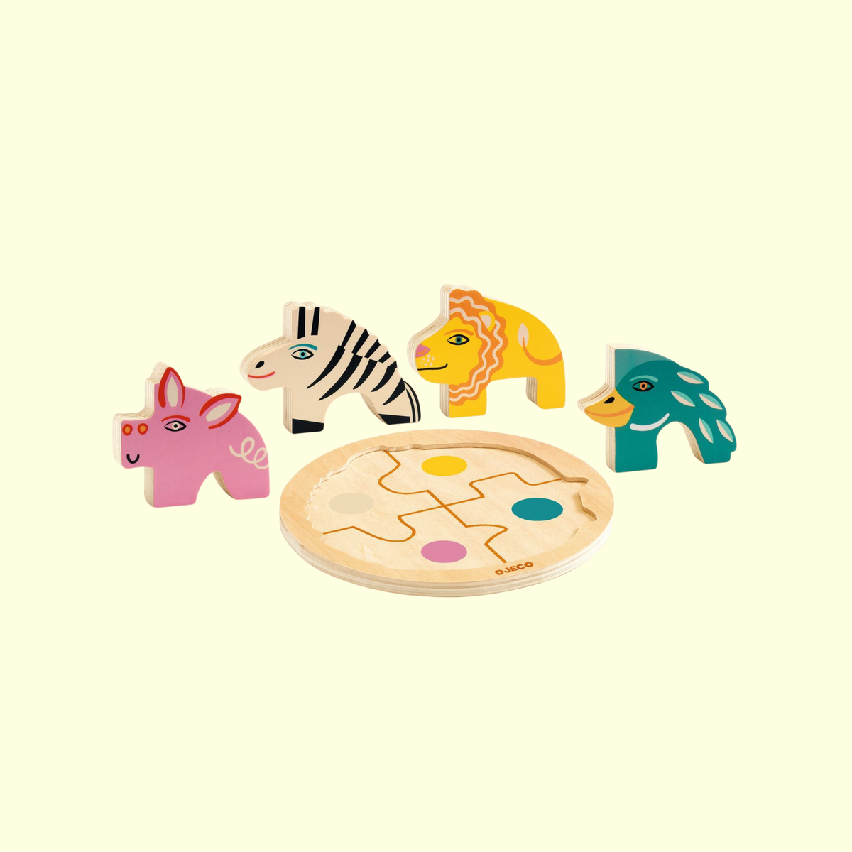 Djeco Rondo Leo Wooden Puzzle