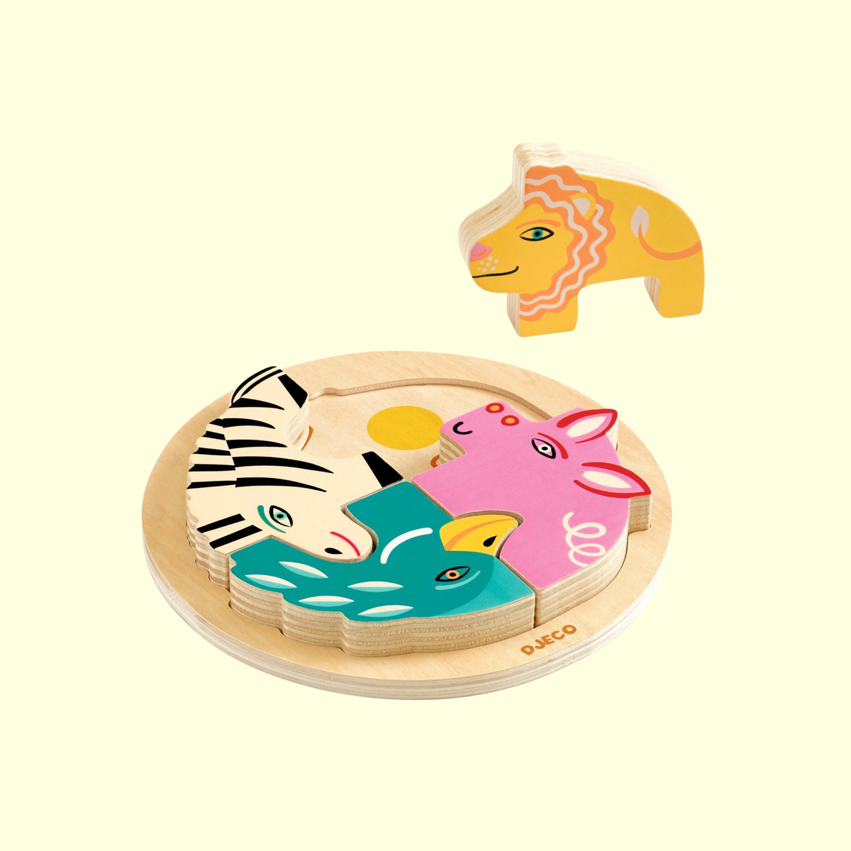 Djeco Rondo Leo Wooden Puzzle