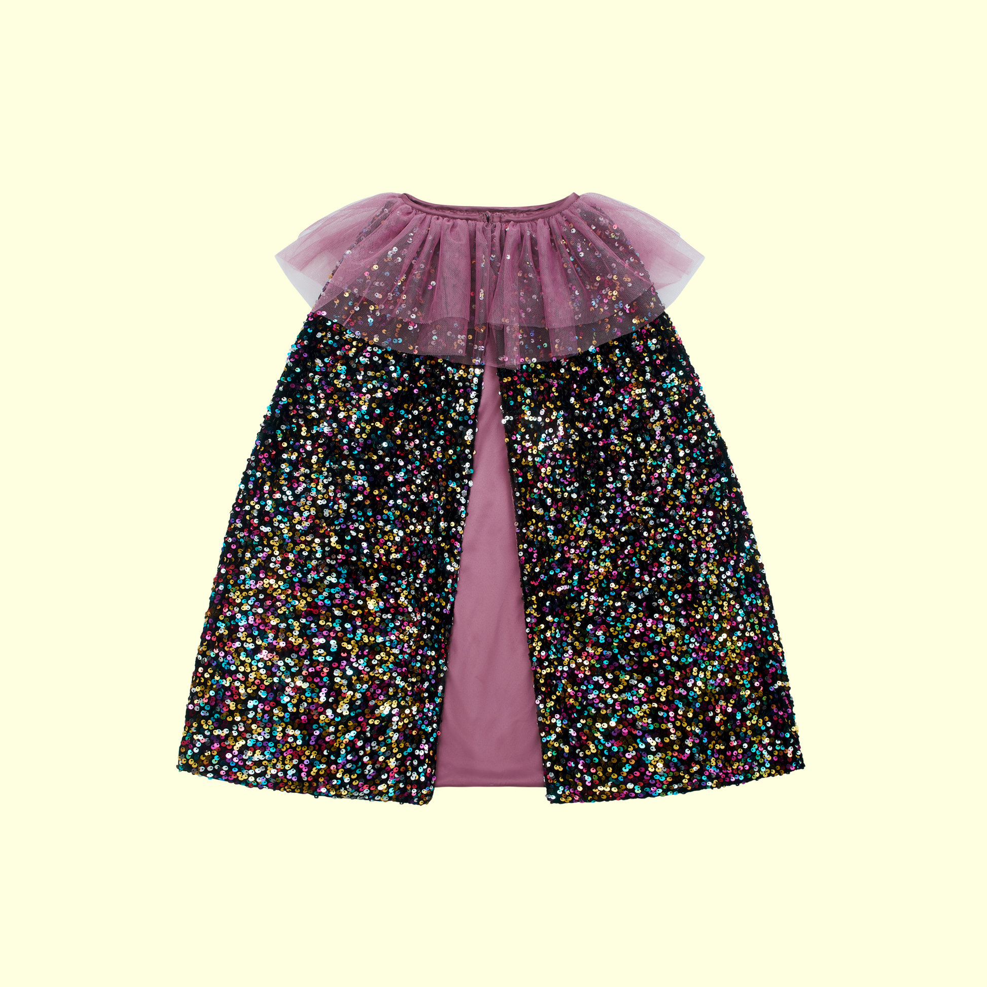 Mimi & Lula Ruffle Dazzle Sequin Cape