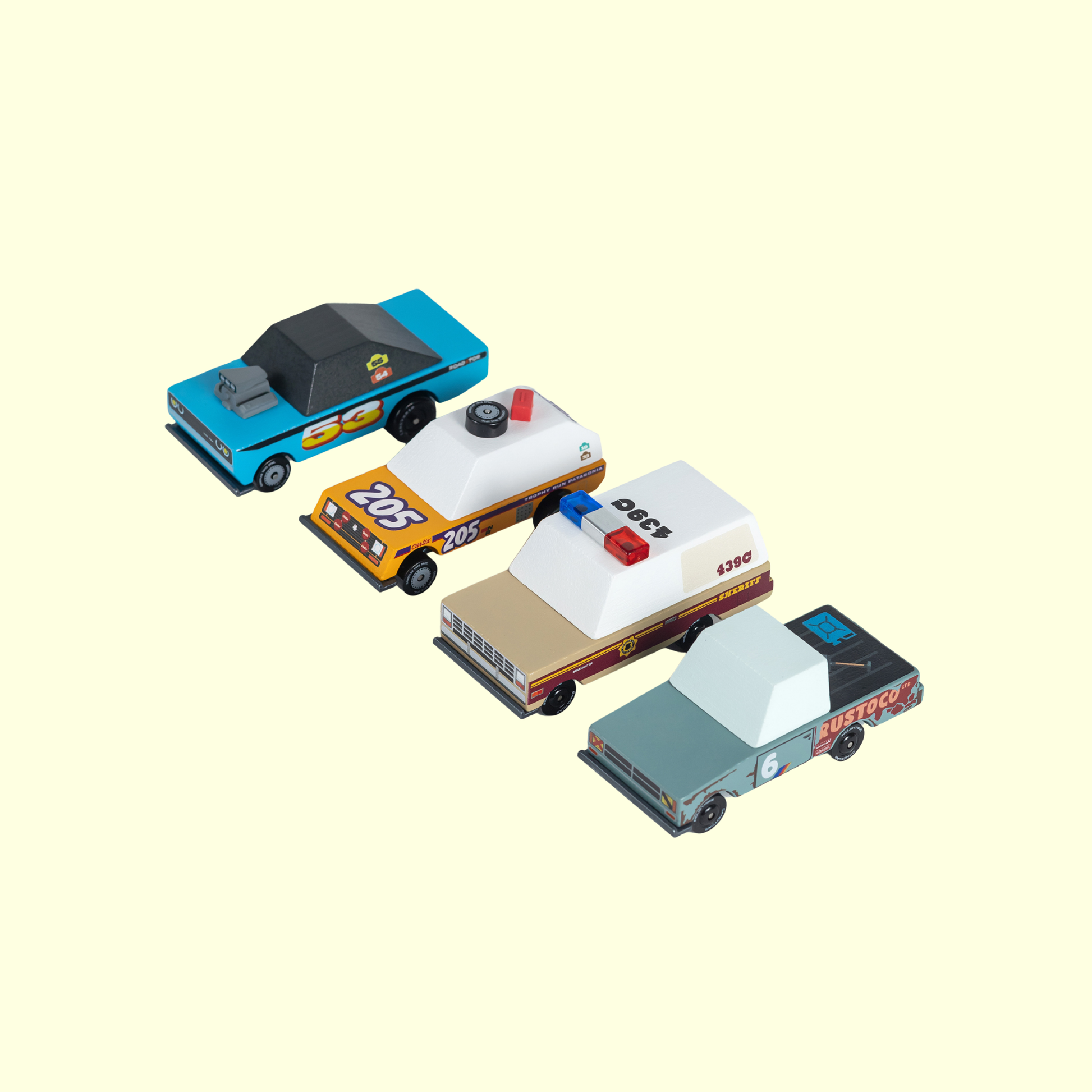 Candylab Toons Rust Patrol 4-Pack Race Cars