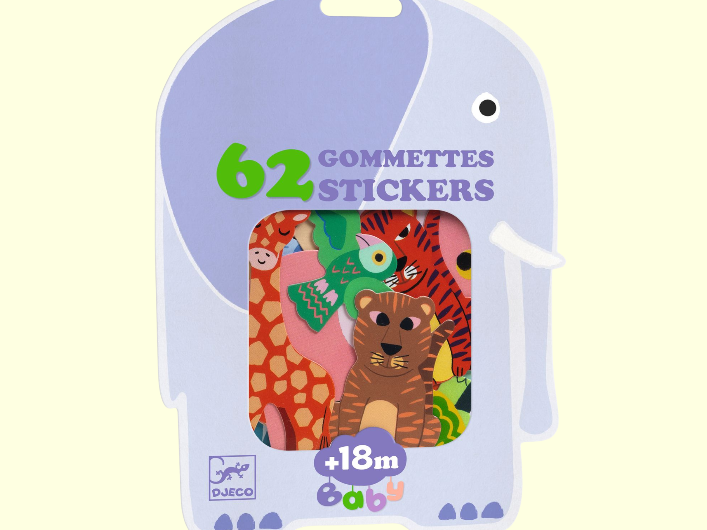 Djeco Big Stickers - Safari Animals
