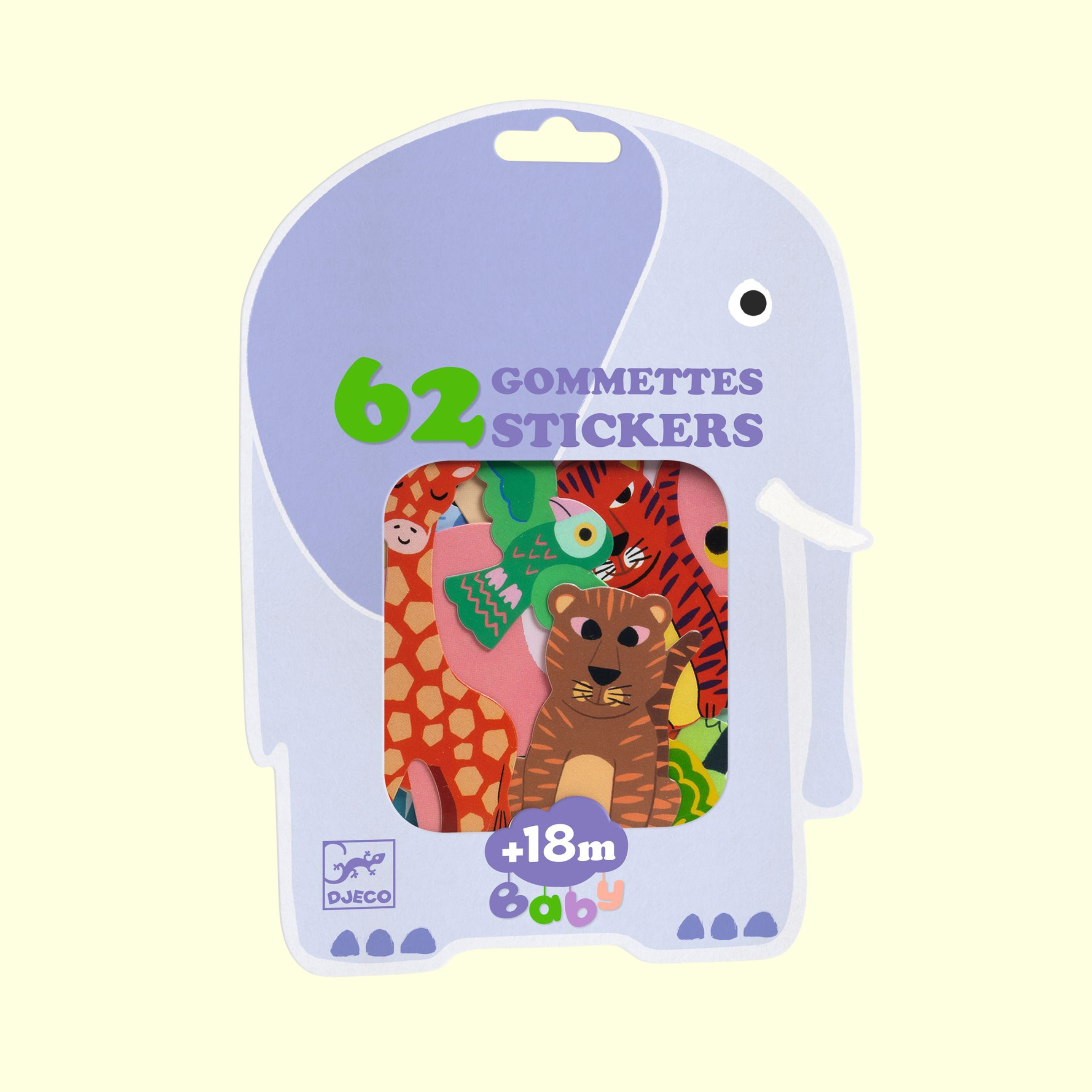 Djeco Big Stickers - Safari Animals