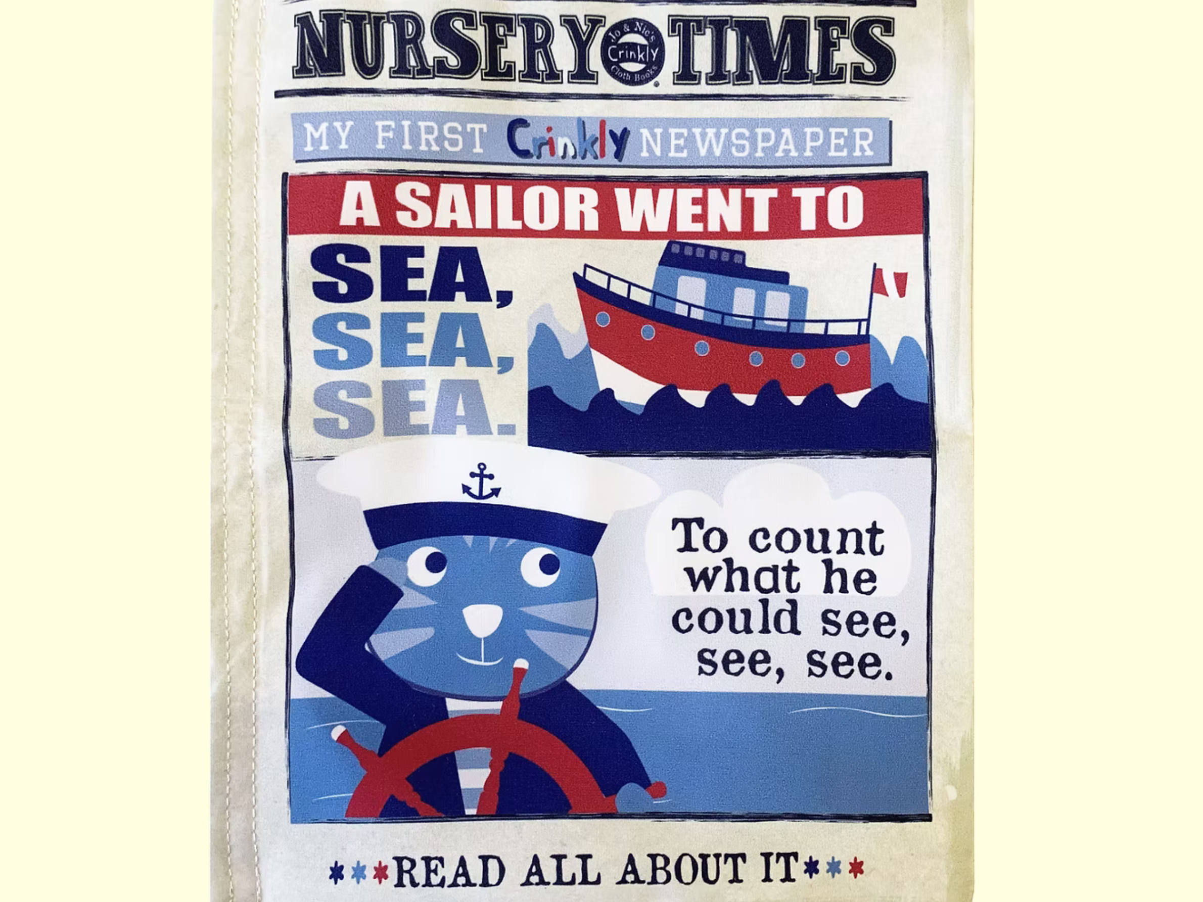 Jo & Nic's Crinkly Cloth Books - Sailor Went To Sea