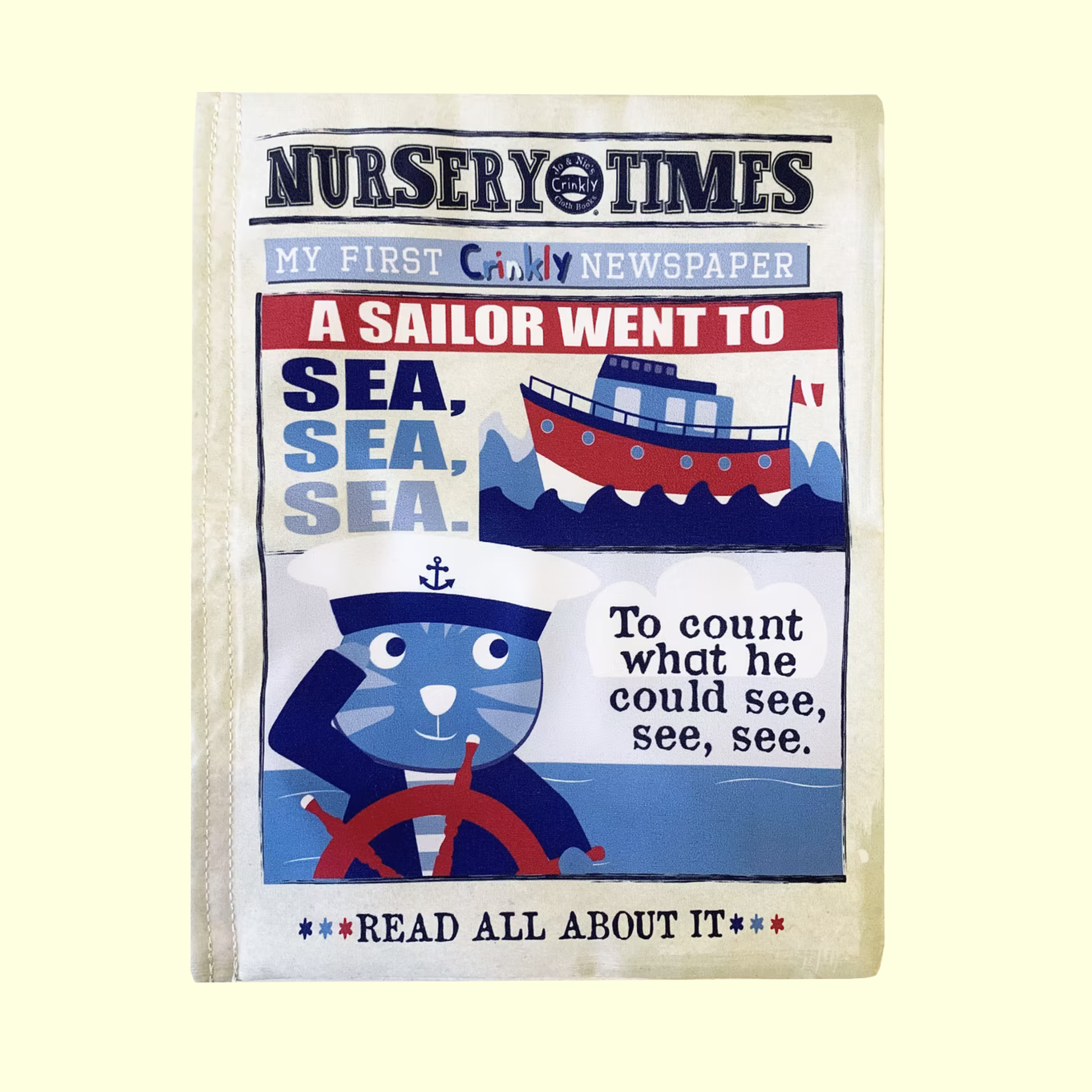 Jo & Nic's Crinkly Cloth Books - Sailor Went To Sea