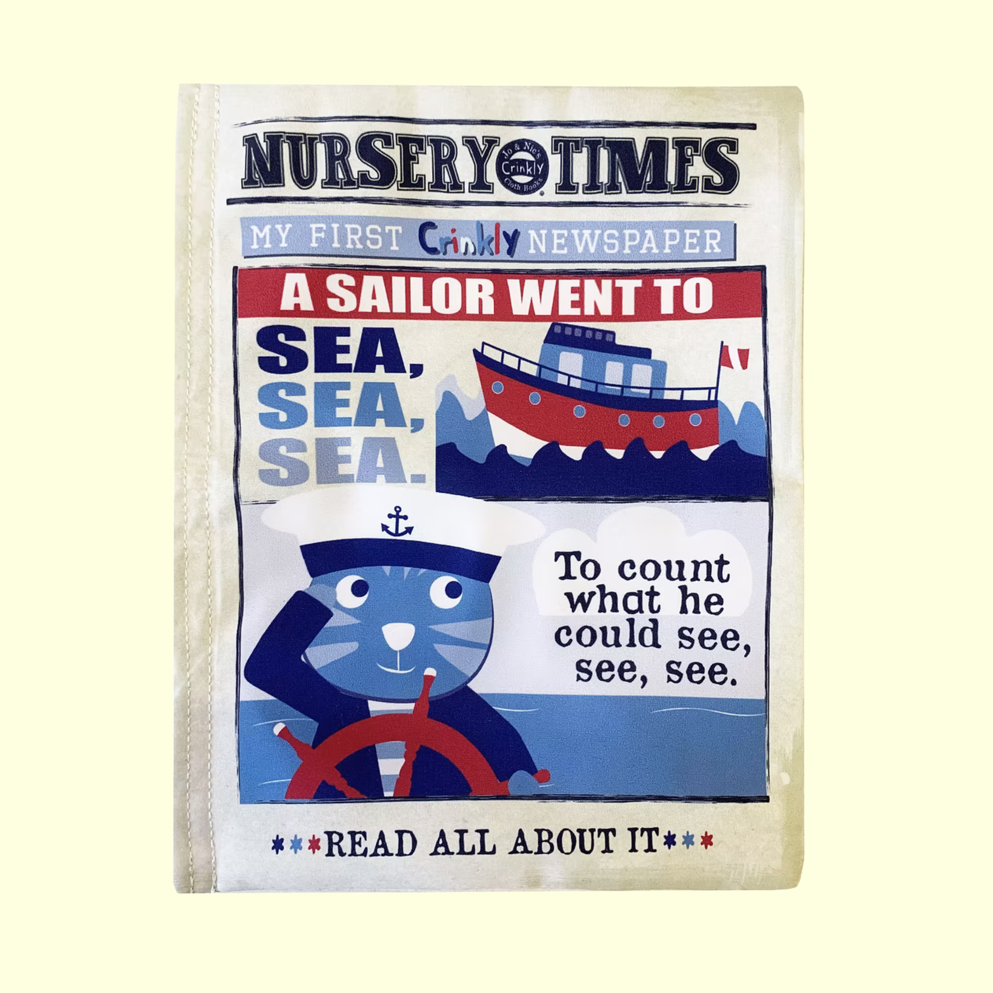 Jo & Nic's Crinkly Cloth Books - Sailor Went To Sea