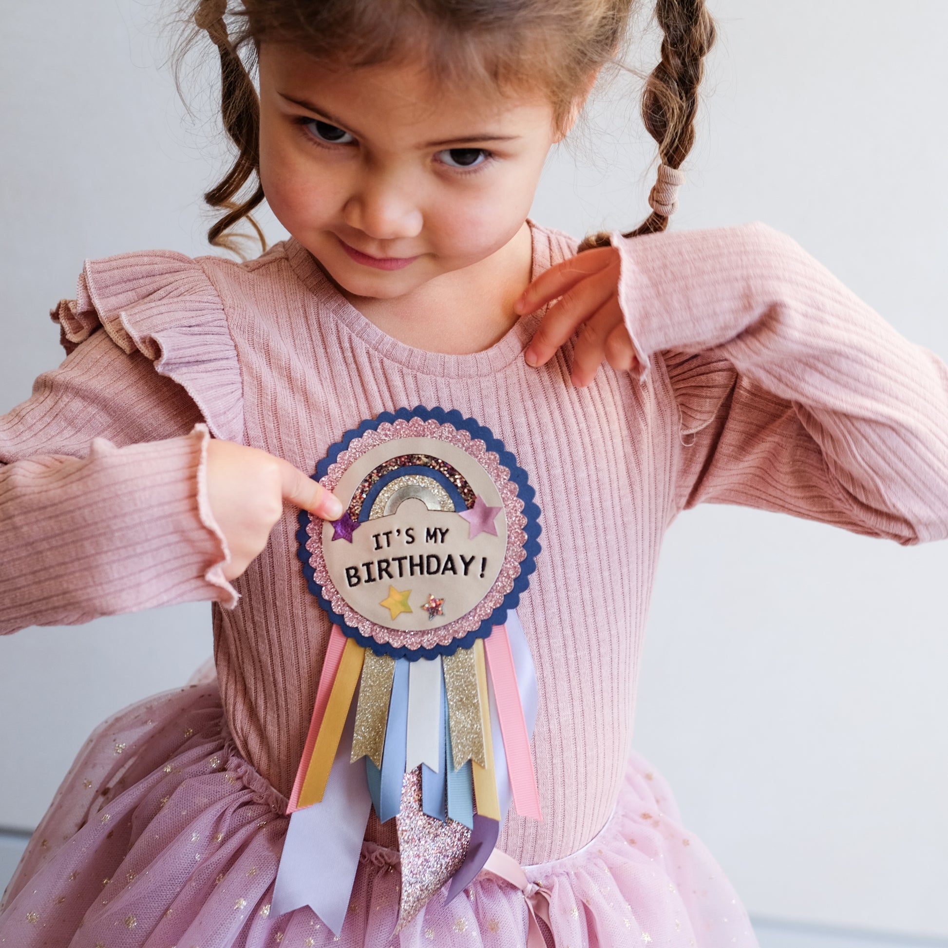 Mimi & Lula Birthday Rosette - Space Unicorn
