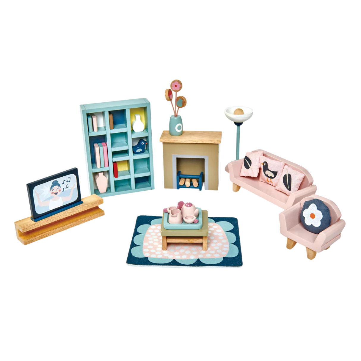 Tender Leaf Dolls House Sitting Room Furniture