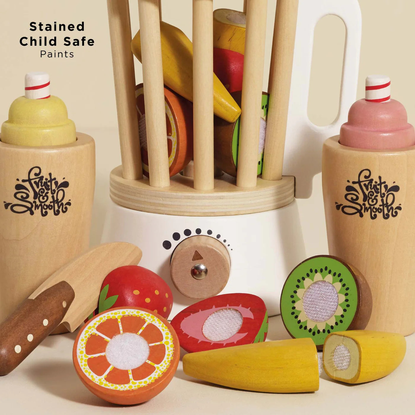 Le Toy Van Wooden Fruit & Smoothie Blender Set