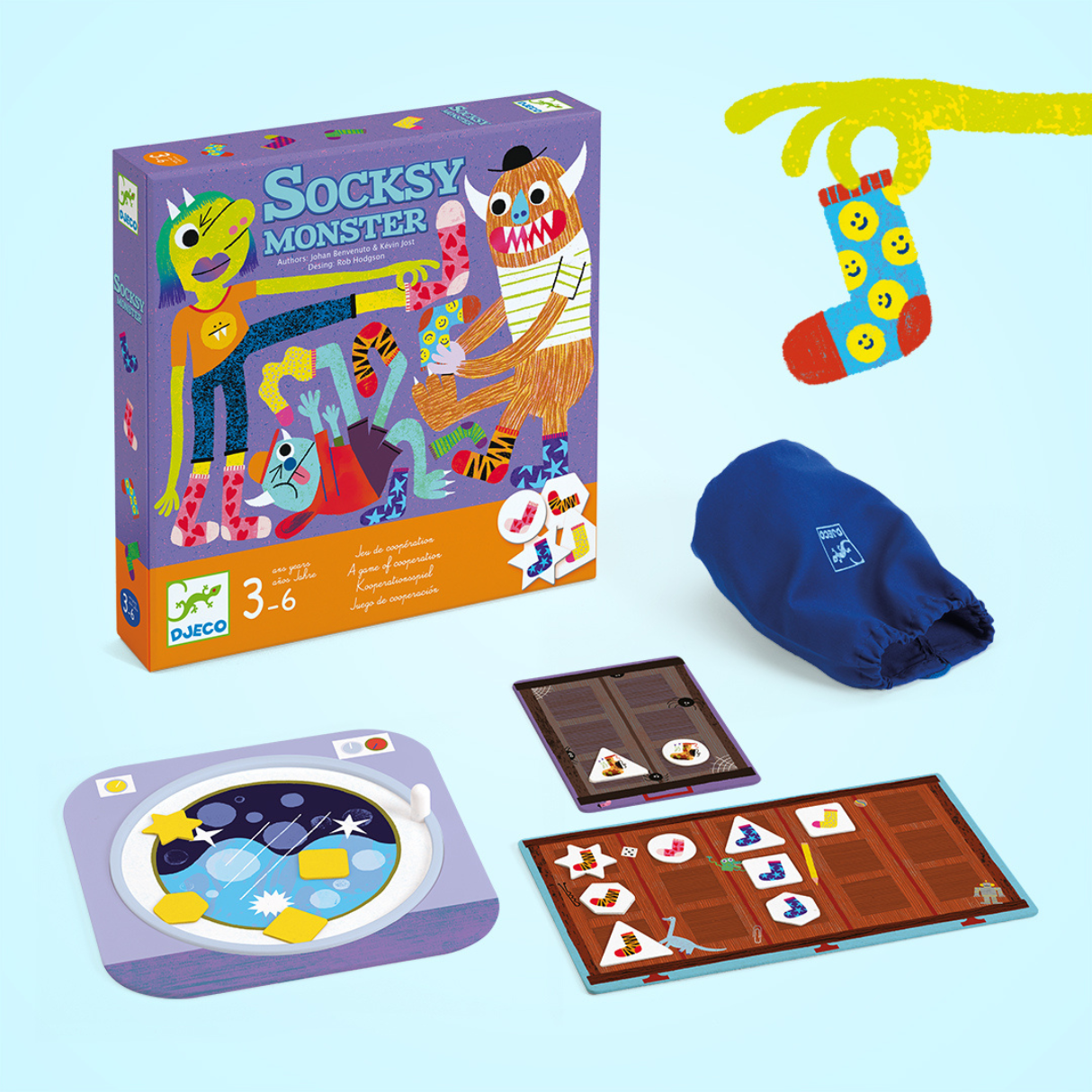 Djeco Socksy Monster Game