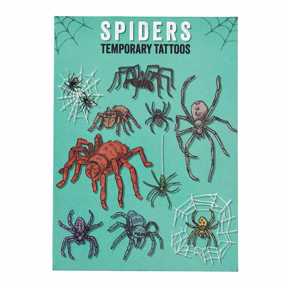 Rex London Temporary Tattoos: Spiders