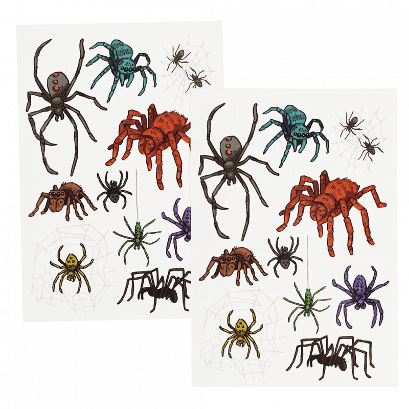 Rex London Temporary Tattoos: Spiders