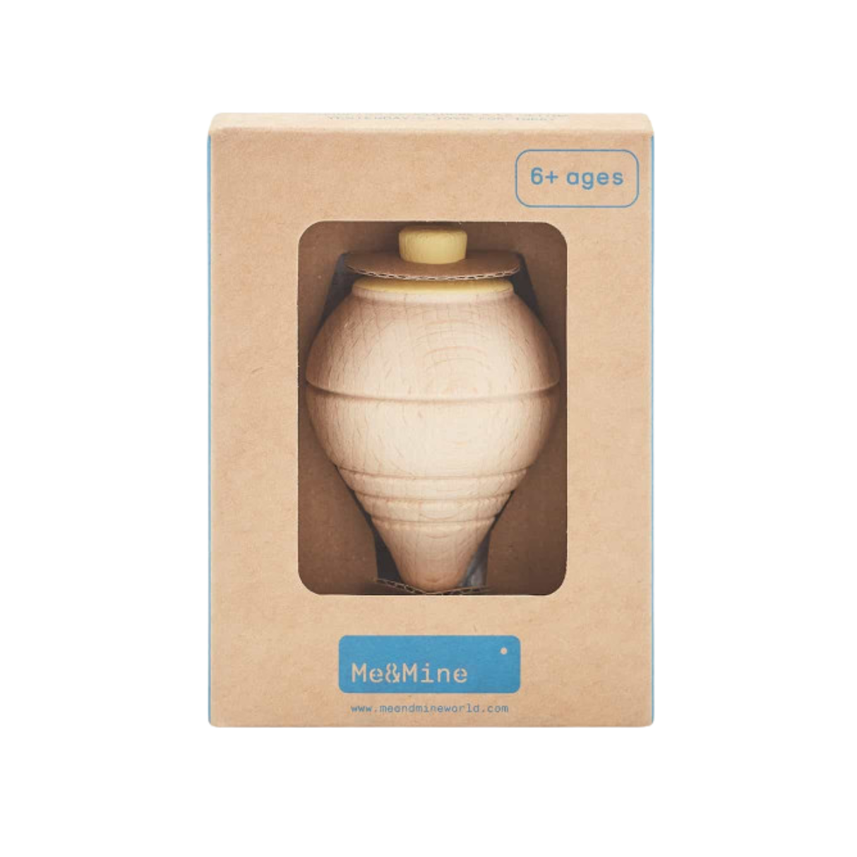 Me&Mine Wooden Spinning Top With String