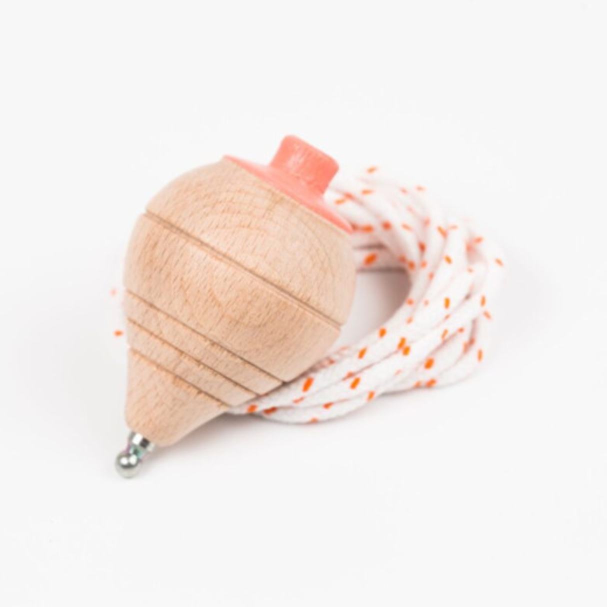 Me&Mine Wooden Spinning Top With String