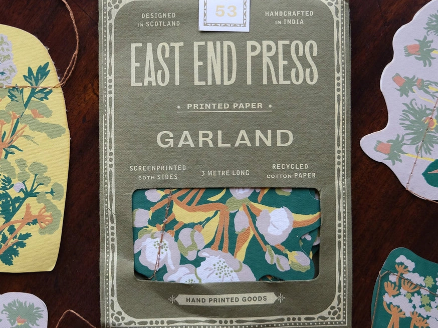 East End Press Spring Blooms Sewn Garland