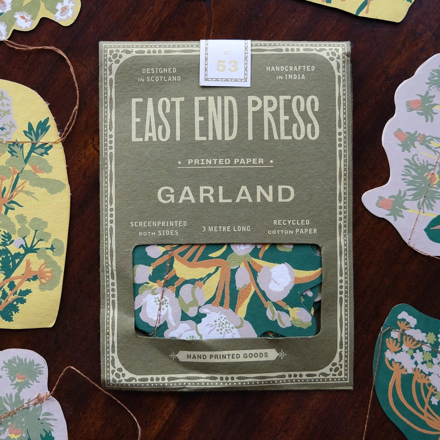 East End Press Spring Blooms Sewn Garland