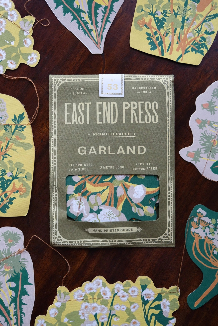 East End Press Spring Blooms Sewn Garland