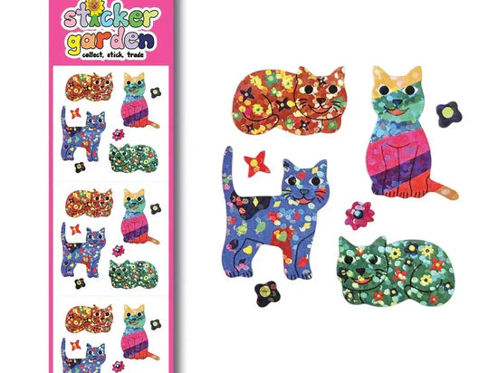 Sticker Garden Sparkle Groovy Cats Stickers
