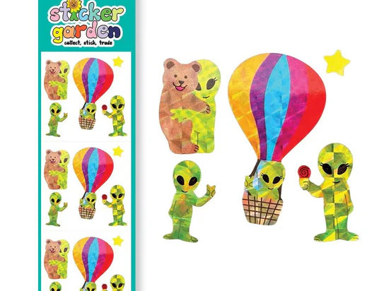 Sticker Garden Prism We Come In Peace Alien Stickers