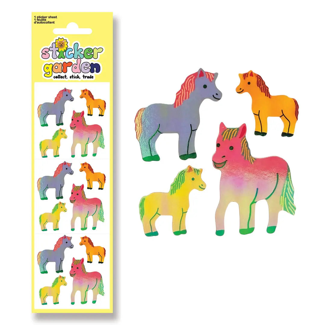 Sticker Garden Pearl Colourful Ponies
