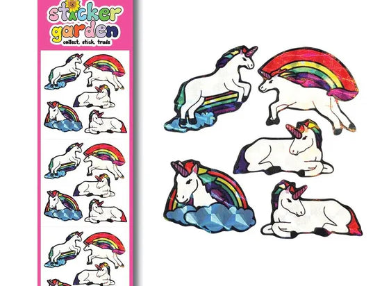 Sticker Garden Prism Rainbow Unicorn Stickers