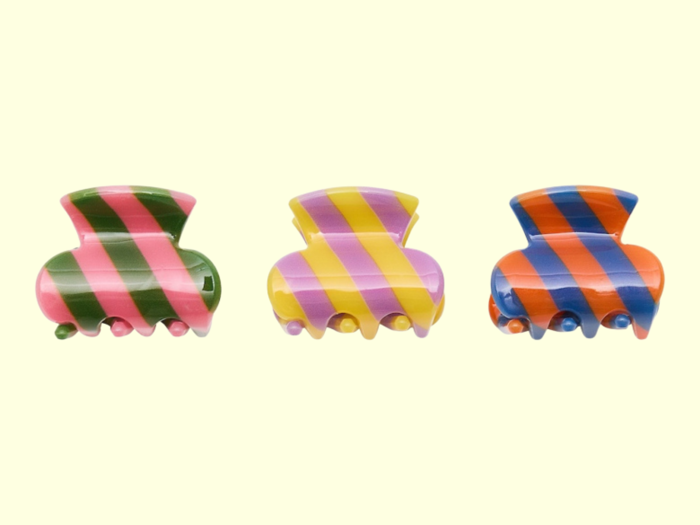 Mimi & Lula Striped Mini Claw Clips