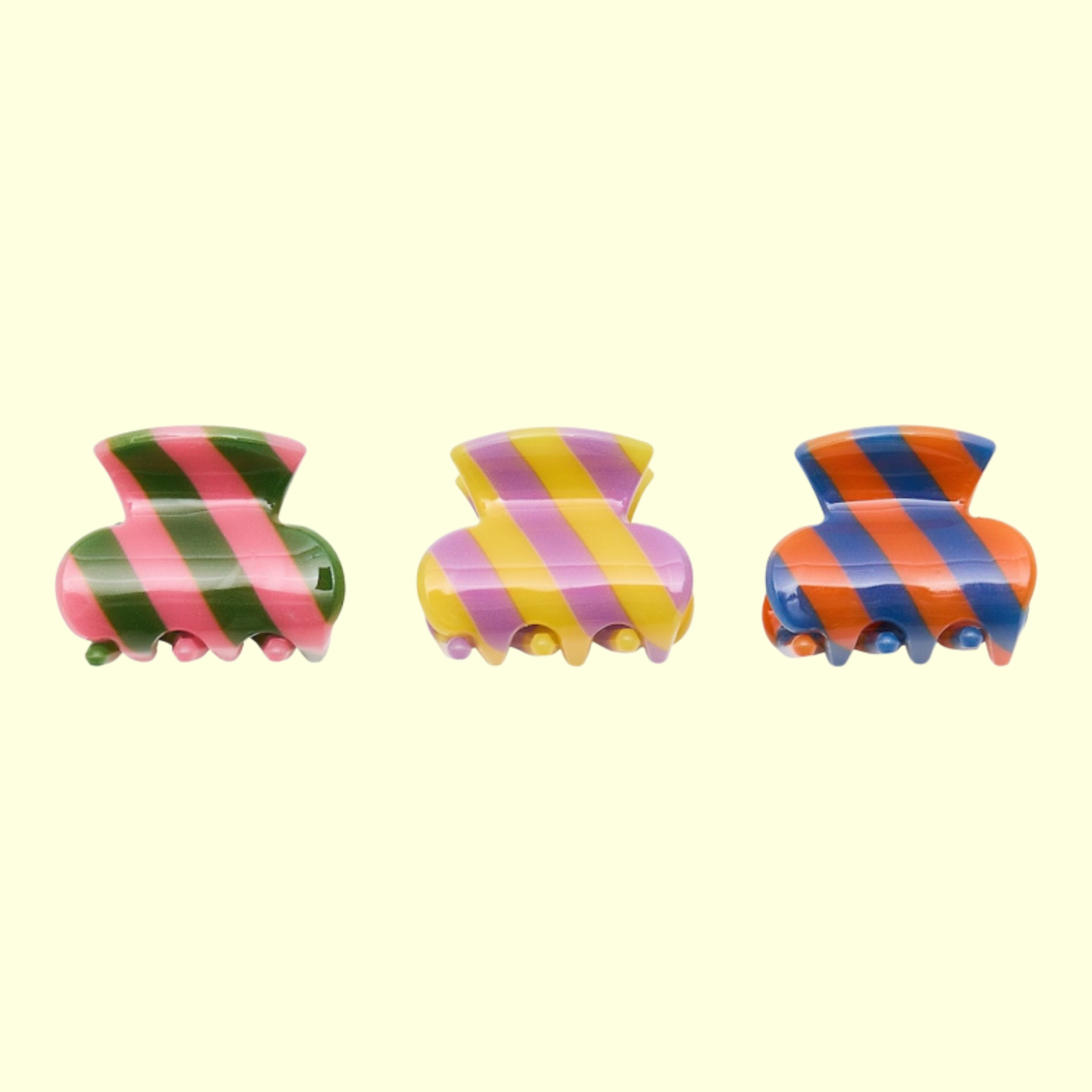 Mimi & Lula Striped Mini Claw Clips